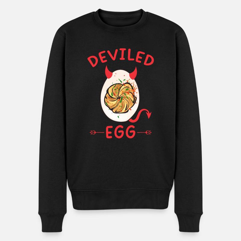 Stuffed Eggs Deviled Eggs - Men's Premium Organic Jumper - black