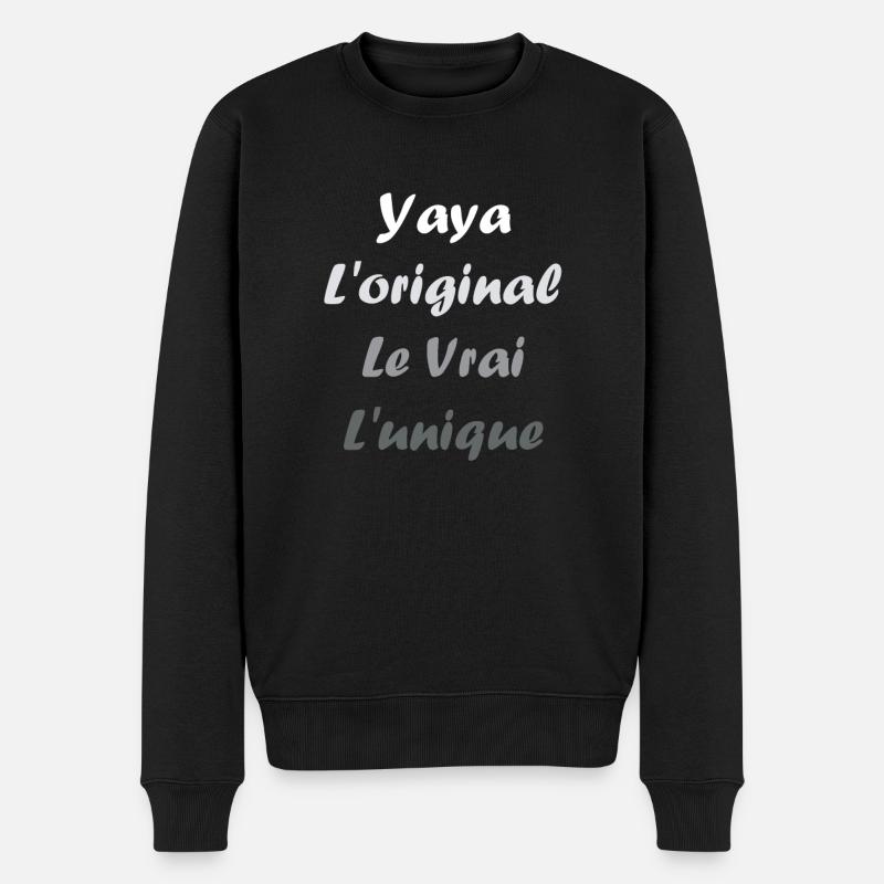 Yaya - Pull Premium bio Homme - noir