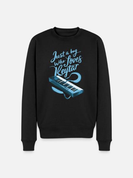 Keytar Keyboard Gift - Men's Premium Organic Jumper - black
