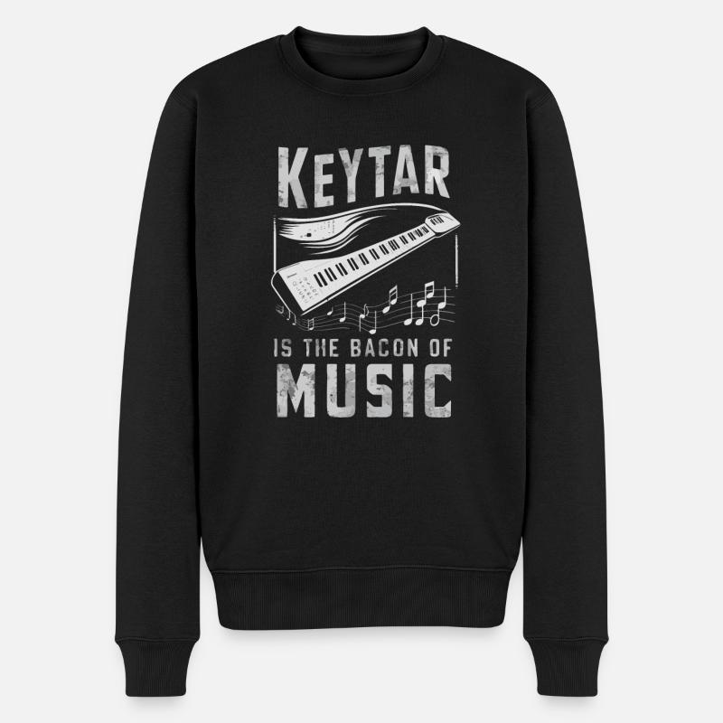 Cadeau clavier Keytar - Pull Premium bio Homme - noir