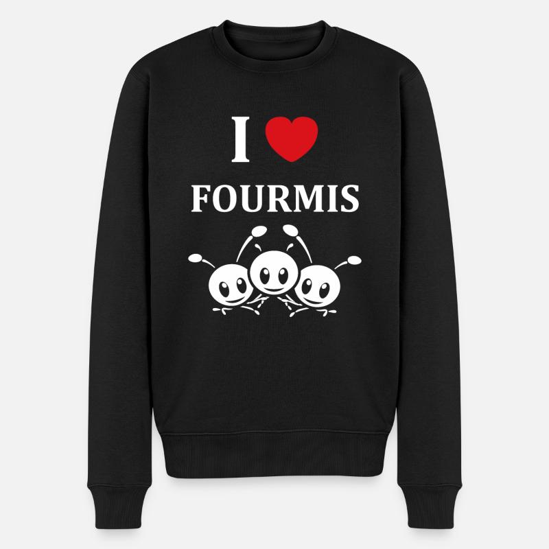 Humour fourmis - Pull Premium bio Homme - noir