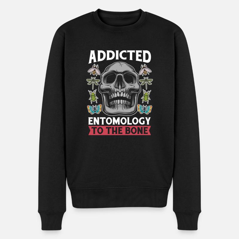 Entomologie Entomologiste Crâne d’Insecte - Pull Premium bio Homme - noir