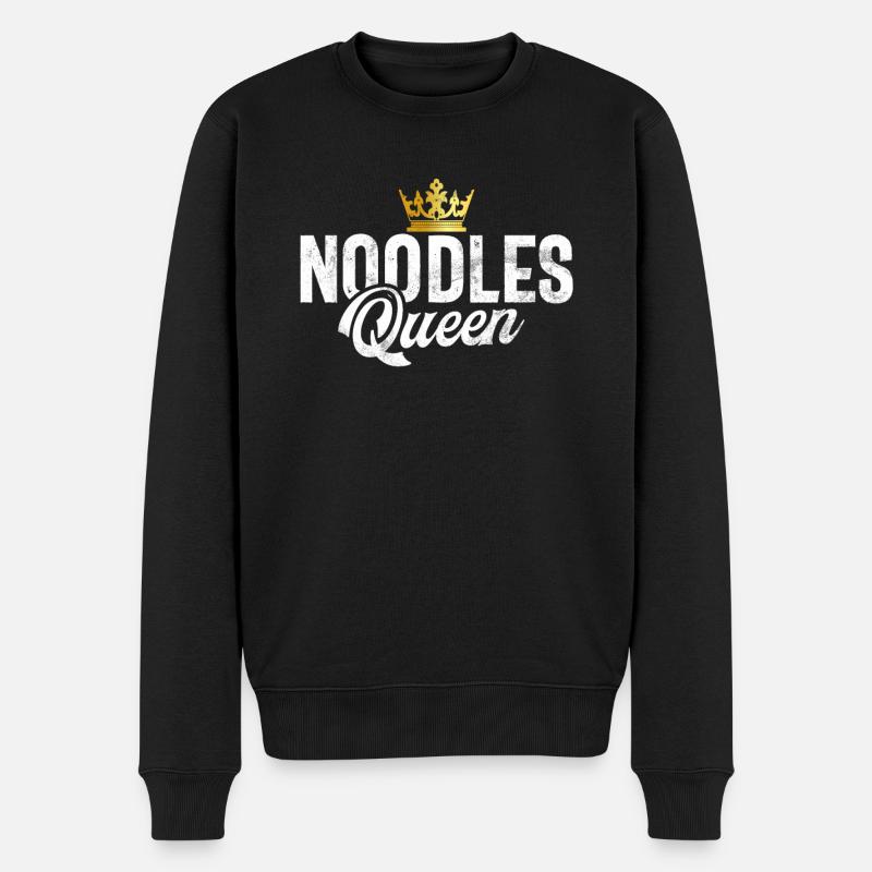 Noodle Lover Gifts - Men's Premium Organic Jumper - black