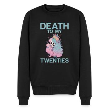 Death To My Twenties 2 - Männer Premium Bio Pullover - Schwarz - Vorne - Nico (187cm)