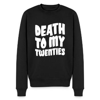 Death To My Twenties - Männer Premium Bio Pullover - Schwarz - Vorne - Nico (187cm)