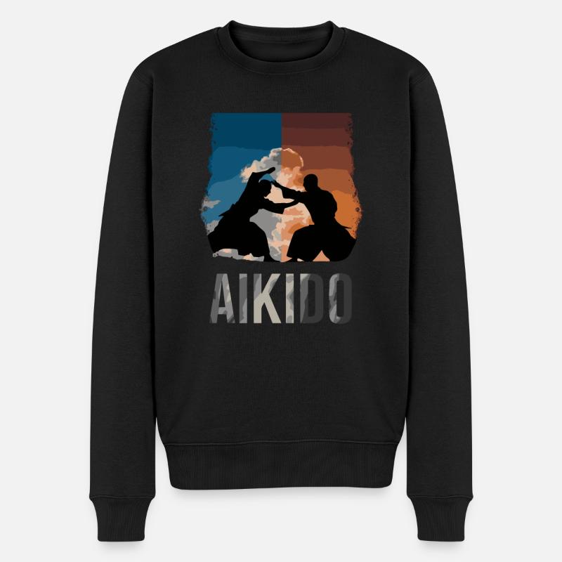 Cadeau d’arts martiaux d’aïkido - Pull Premium bio Homme - noir