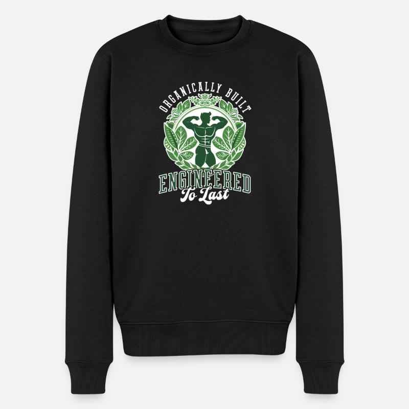 Natty Bodybuilder Entwickelt für die Ewigkeit - Männer Premium Bio Pullover - Schwarz