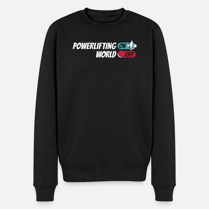 Powerlifter de dynamophilie - Pull Premium bio Homme - noir