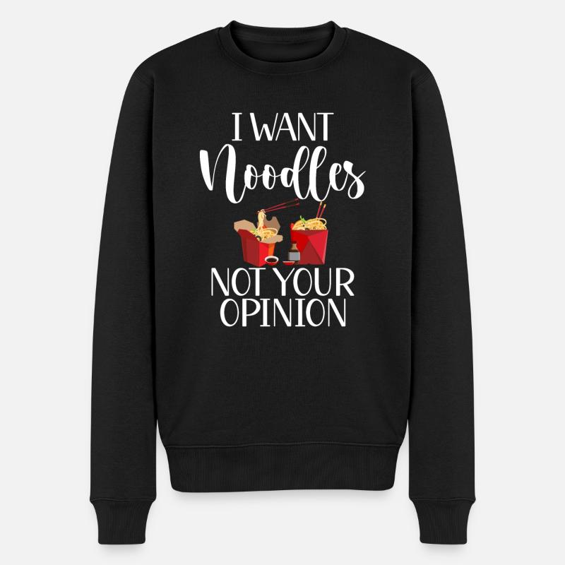 Cadeaux d’amoureux des nouilles - Pull Premium bio Homme - noir
