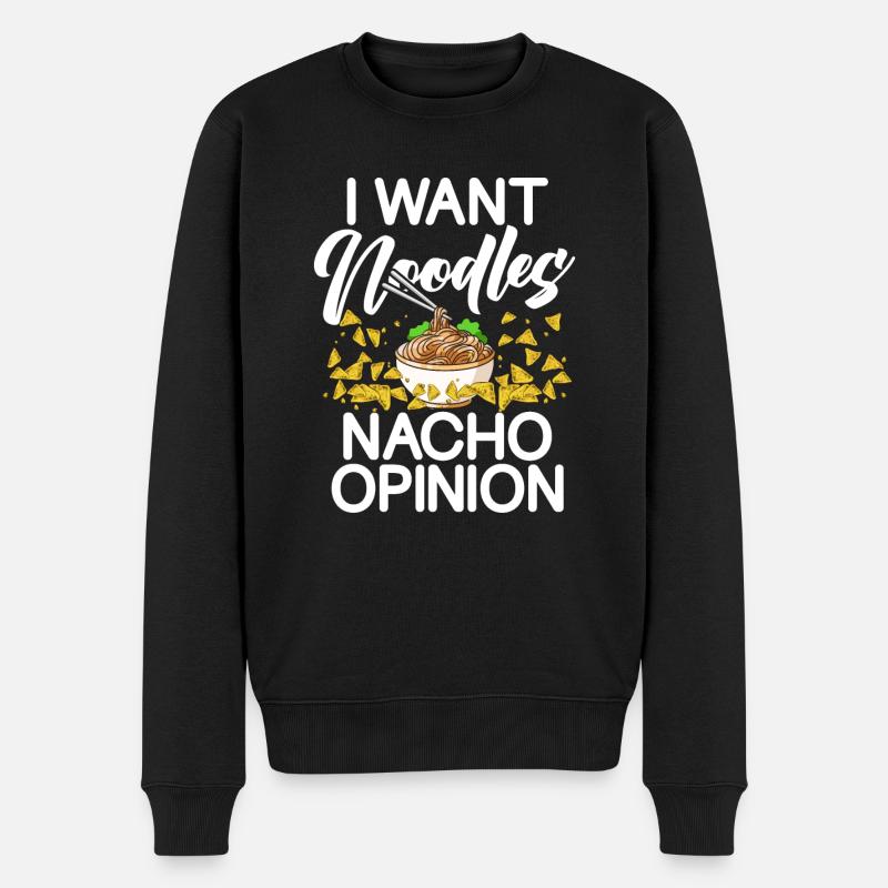 Cadeaux d’amoureux des nouilles - Pull Premium bio Homme - noir