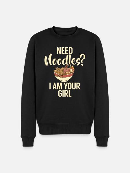 Noodle Lover Gifts - Männer Premium Bio Pullover - Schwarz