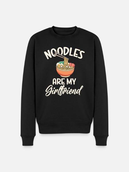 Noodle Lover Gifts - Men's Premium Organic Jumper - black
