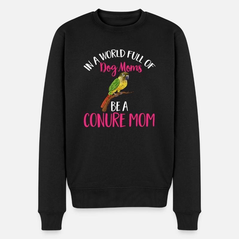 Perruche Molina Perroquet Perruche oiseau - Pull Premium bio Homme - noir