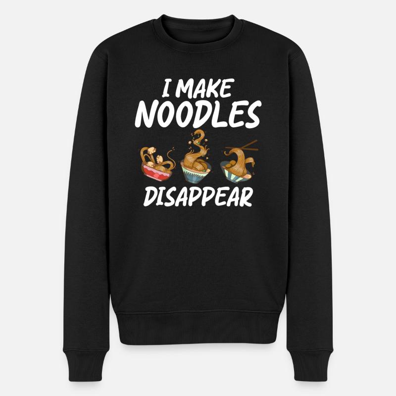 Noodle Lover Gifts - Männer Premium Bio Pullover - Schwarz