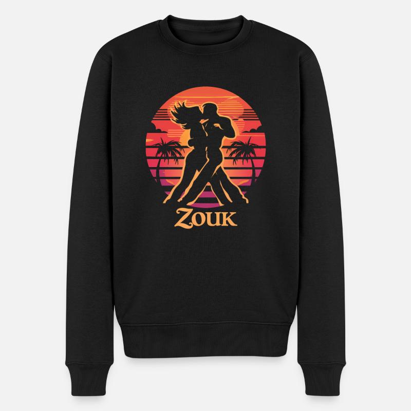 Zouk-Tanz-Geschenk - Männer Premium Bio Pullover - Schwarz