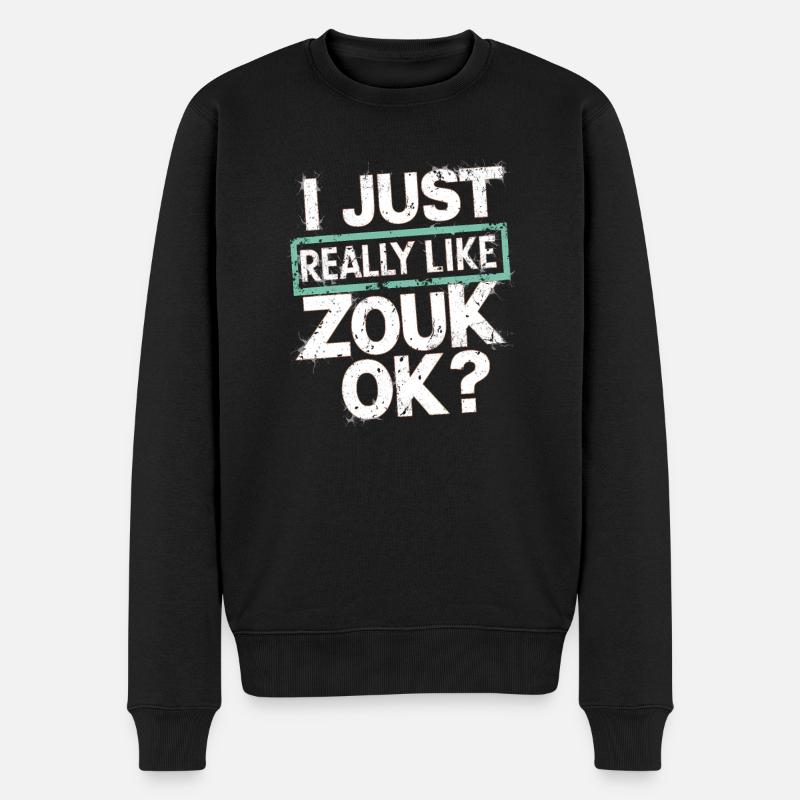 Zouk-Tanz-Geschenk - Männer Premium Bio Pullover - Schwarz