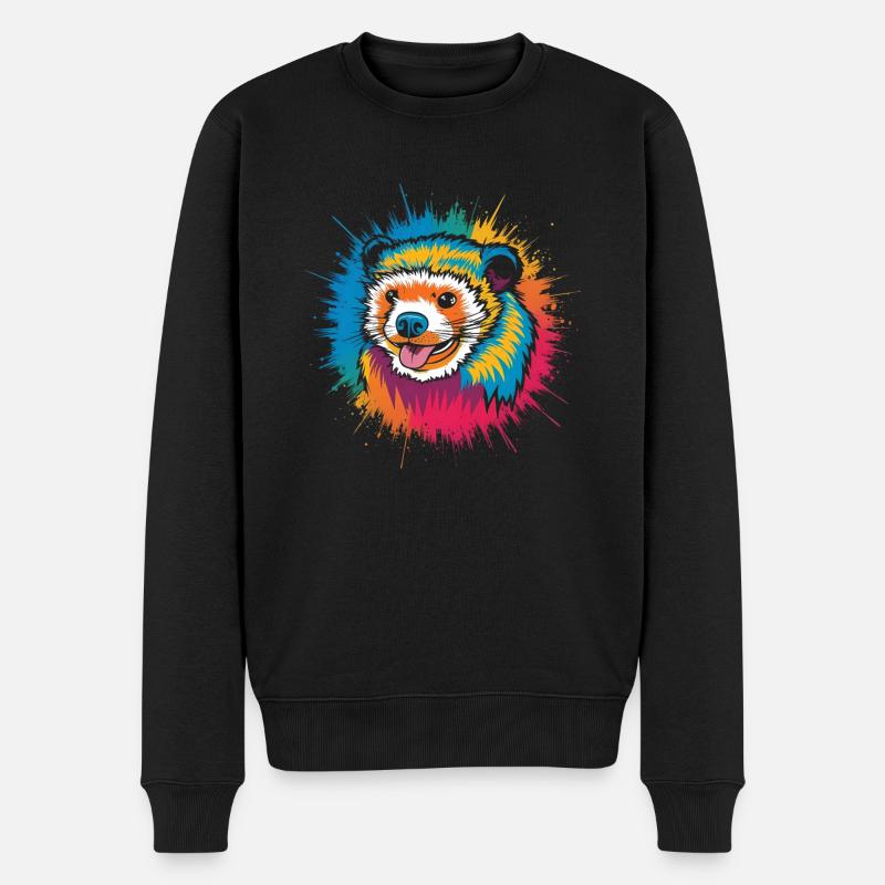 Binturong Bearcat Geschenk - Männer Premium Bio Pullover - Schwarz