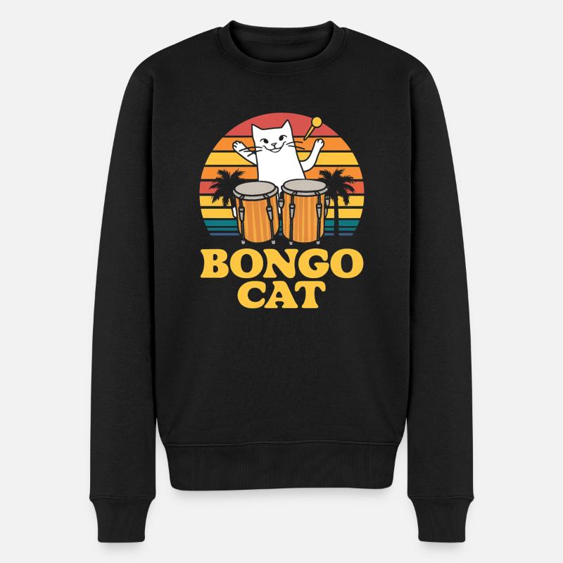 Cadeau Bongo Music - Pull Premium bio Homme - noir
