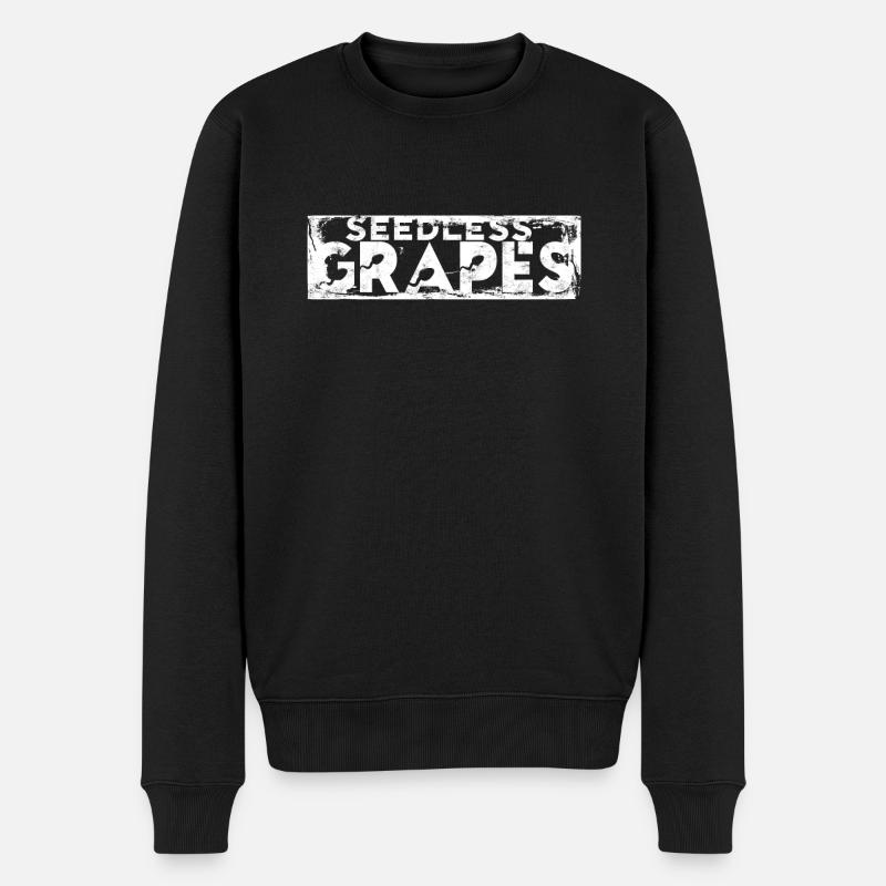 Vasectomy Vasectomies Seedless Grapes - Men's Premium Organic Jumper - black