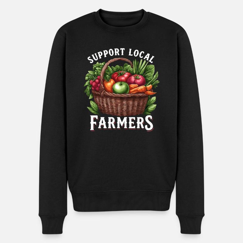 Marché fermier Agriculture Agriculture Alimentation - Pull Premium bio Homme - noir