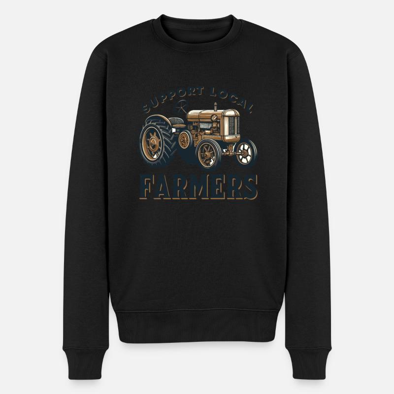Marché fermier Agriculture Agriculture Alimentation - Pull Premium bio Homme - noir