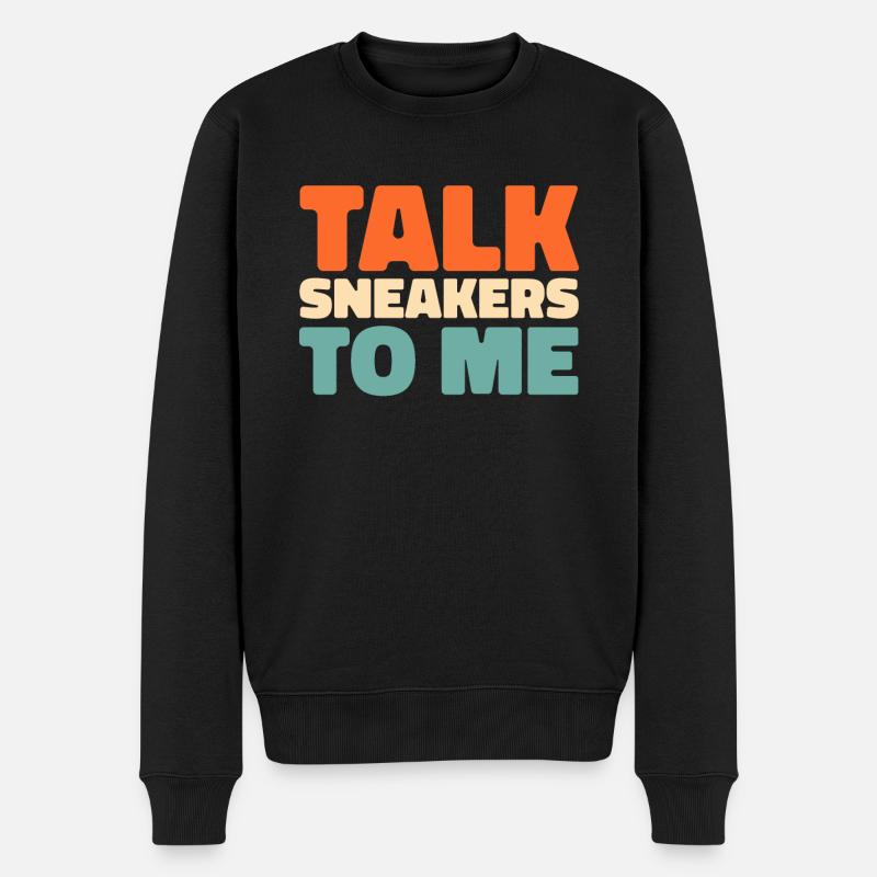 Sneakers - Männer Premium Bio Pullover - Schwarz