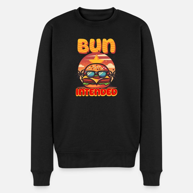 Pain à hamburger prévu - Pull Premium bio Homme - noir