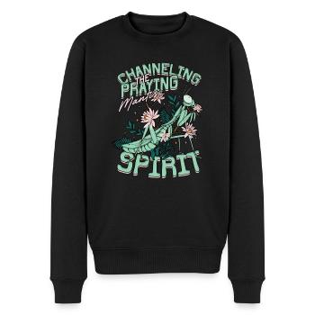 Gottesanbeterin Fangheuschrecken Fangschrecke - Männer Premium Bio Pullover - Schwarz - Vorne - Nico (187cm)