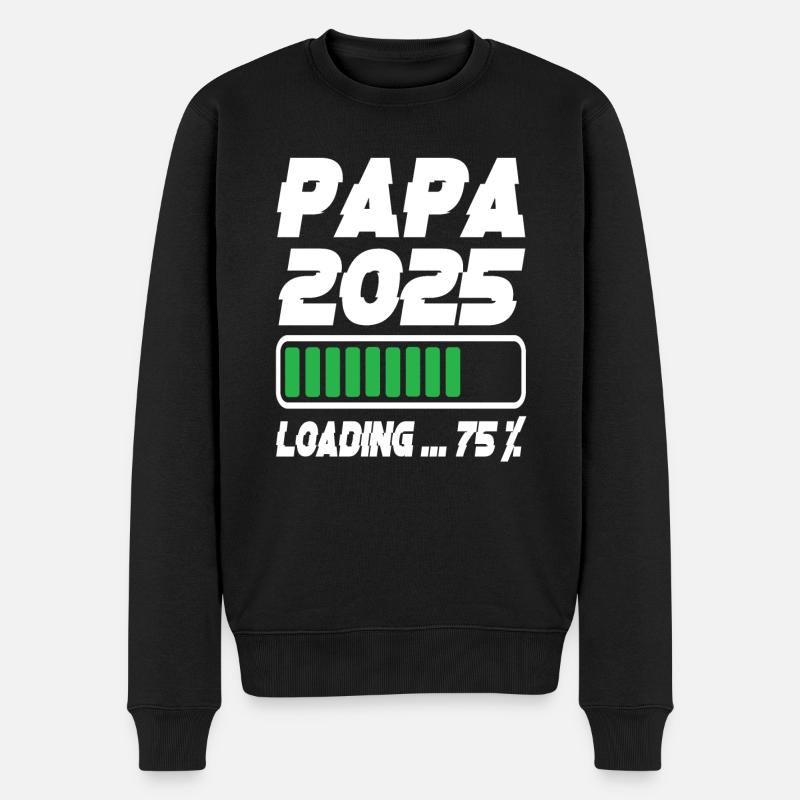 Papa 2025 Loading - Men's Premium Organic Jumper - black