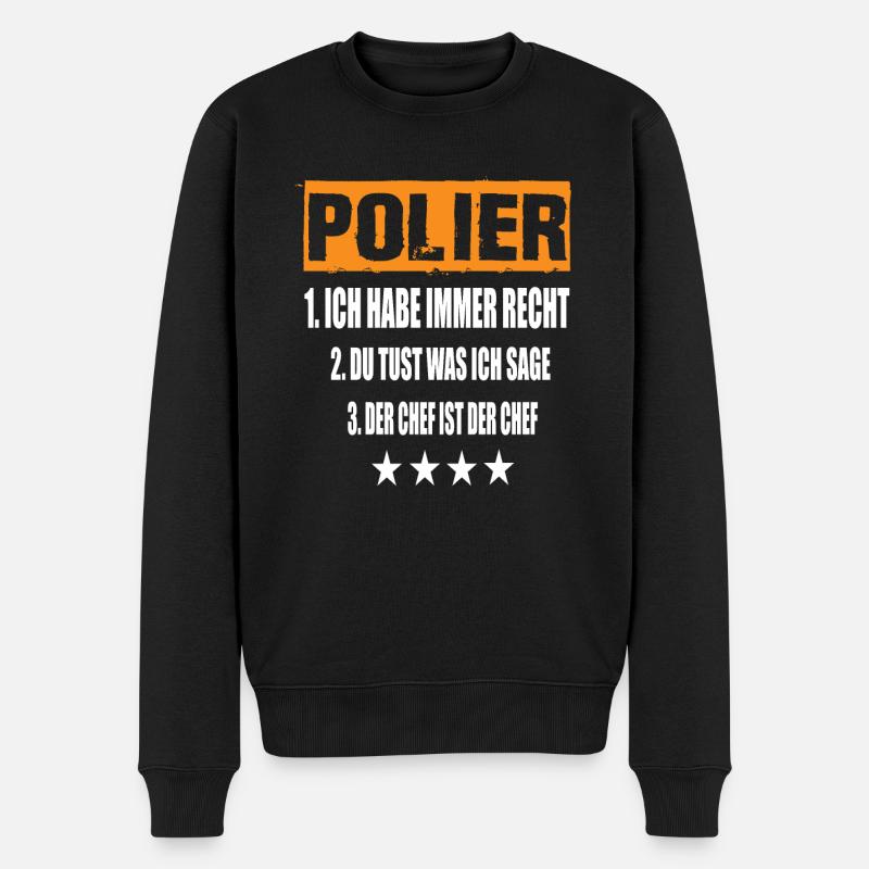 Contremaître - Pull Premium bio Homme - noir