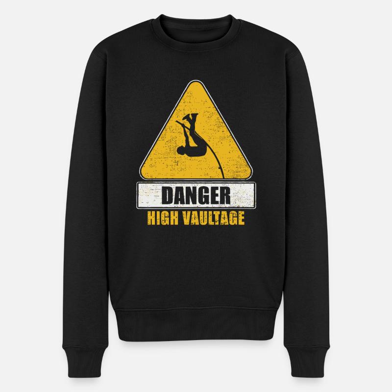 Stabhochspringer-Geschenk - Männer Premium Bio Pullover - Schwarz