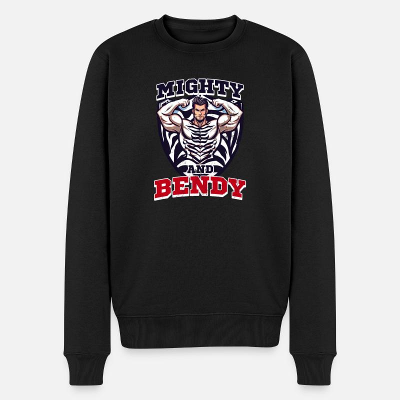 Ehlers Danlos Mighty & Bendy - Männer Premium Bio Pullover - Schwarz