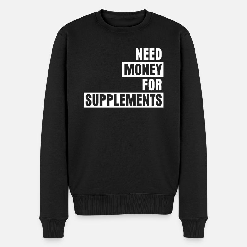 Suppléments de musculation Bodybuilders - Pull Premium bio Homme - noir