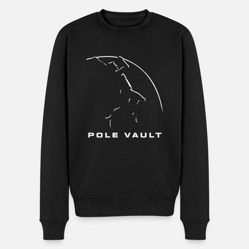 Stabhochspringer-Geschenk - Männer Premium Bio Pullover - Schwarz