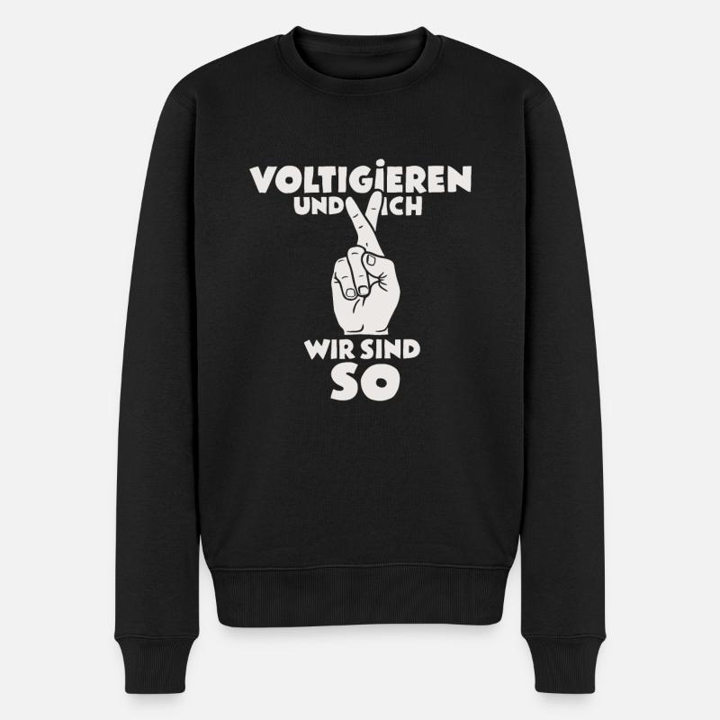 Stabhochspringer-Geschenk - Männer Premium Bio Pullover - Schwarz