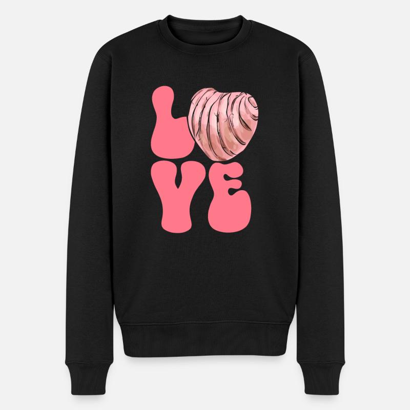 Concha Hispanic Mexican Pan Dulce - Men's Premium Organic Jumper - black