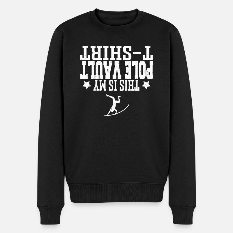 Stabhochspringer-Geschenk - Männer Premium Bio Pullover - Schwarz