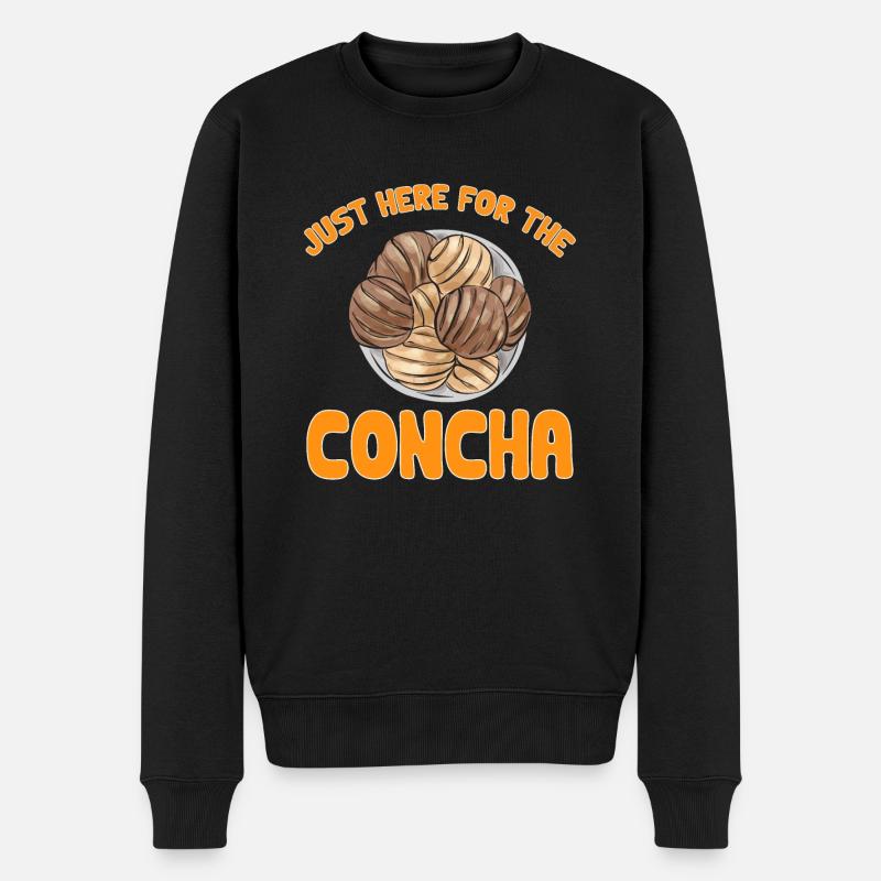 Concha Hispanic Mexikanisch Pan Dulce - Männer Premium Bio Pullover - Schwarz