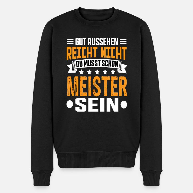 Meister - Männer Premium Bio Pullover - Schwarz