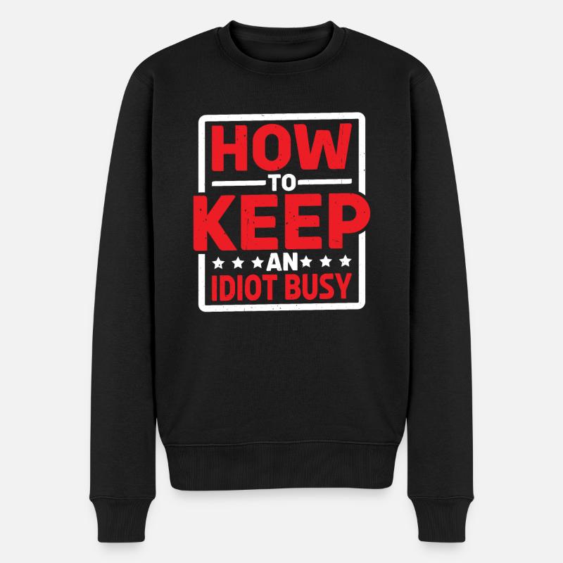 Comment occuper un idiot 19 - Pull Premium bio Homme - noir