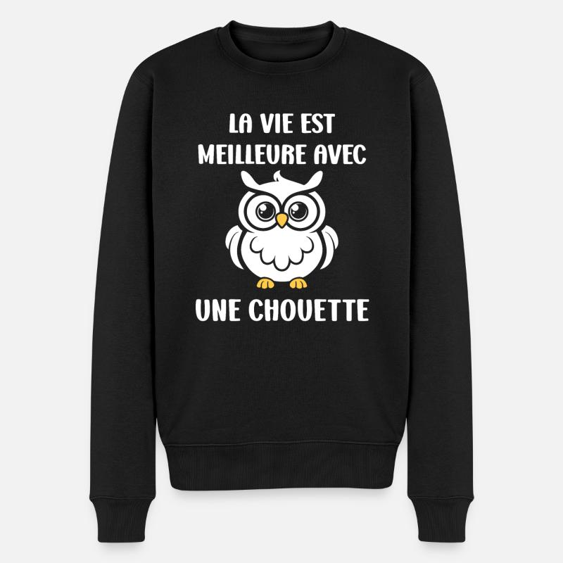 Netter Humor - Männer Premium Bio Pullover - Schwarz