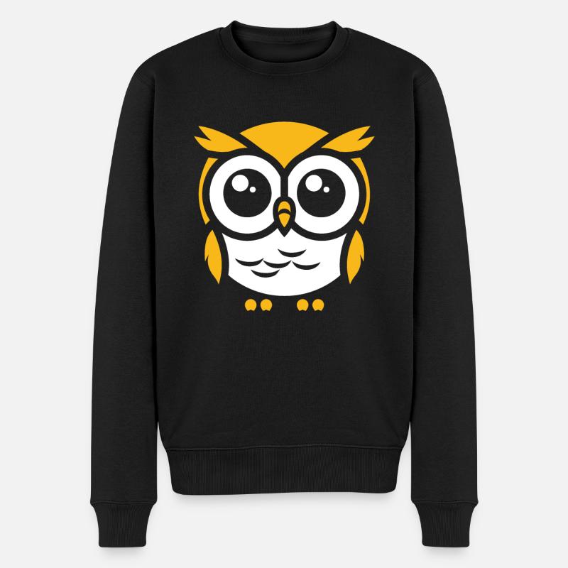 chouette - Pull Premium bio Homme - noir