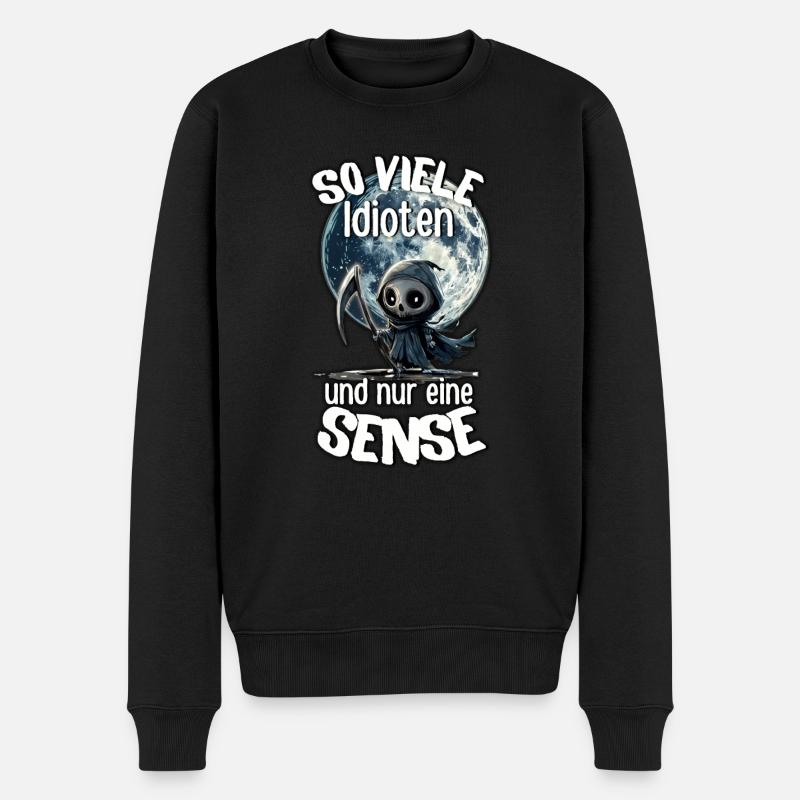 Faucheuse #lovely toons - Pull Premium bio Homme - noir