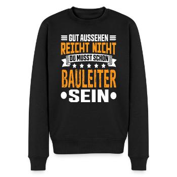 Directeur de la construction Gestion de la construction Meilleur directeur de la construction - Pull Premium bio Homme - noir - Devant - Nico (187cm)