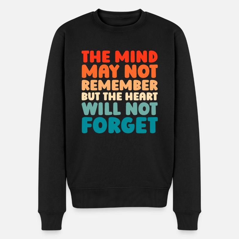 Alzheimer Alzheimers Support - Männer Premium Bio Pullover - Schwarz