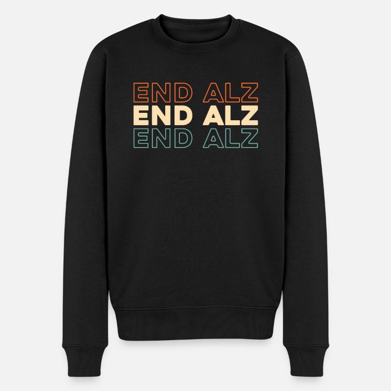 Alzheimer Endalz - Männer Premium Bio Pullover - Schwarz