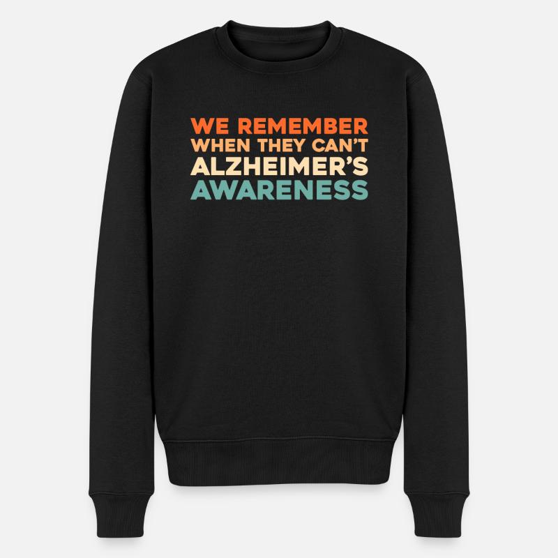 Alzheimer - Männer Premium Bio Pullover - Schwarz