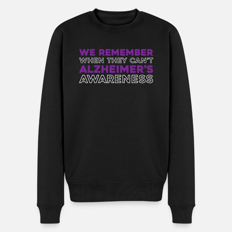 Alzheimer - Männer Premium Bio Pullover - Schwarz