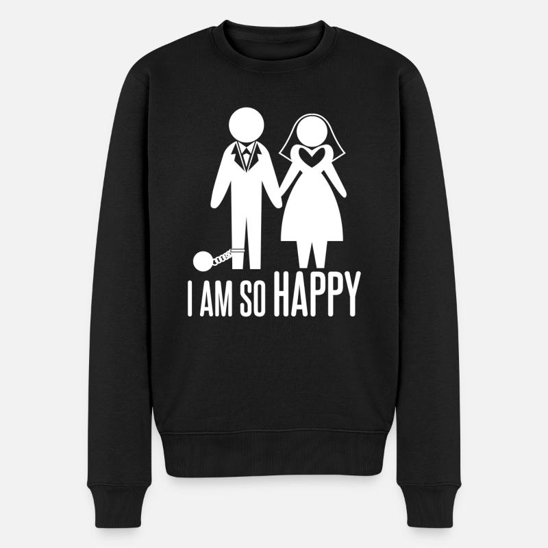 Best Man Wedding Bride Groomsmen Groom - Männer Premium Bio Pullover - Schwarz