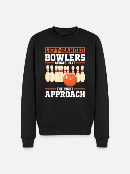 Bowling Left-handed Left-handed bowler - Men's Premium Organic Jumper - black